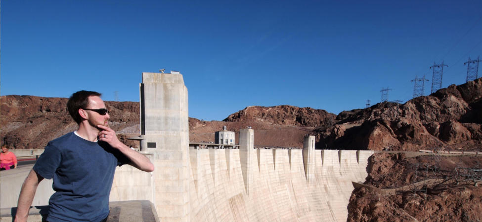 Scott at the Hoover Dam - April 2014